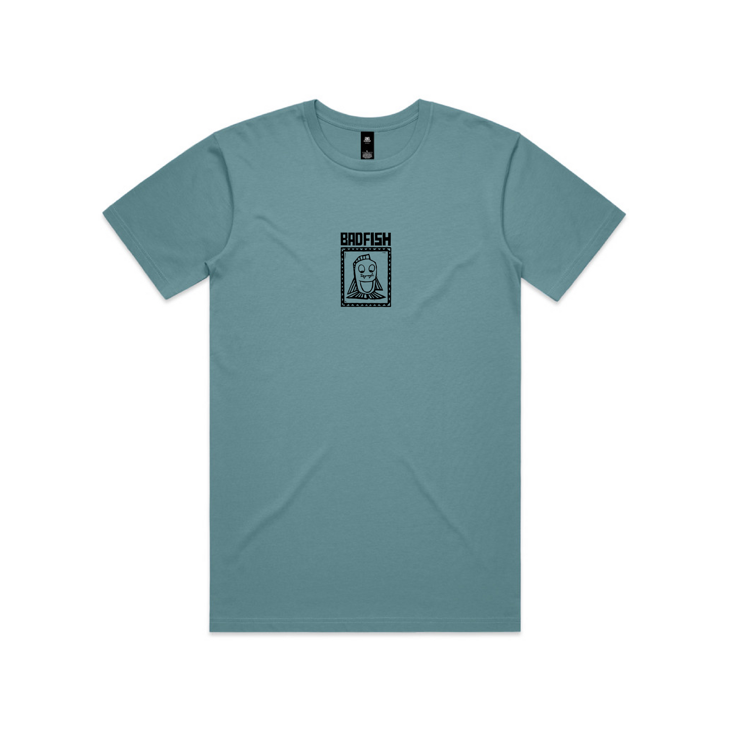 Front of Kingfish turquoise T-shirt