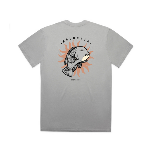 Baldchin groper blue/grey oversized T-shirt for those salty crew ocean frothers - back view